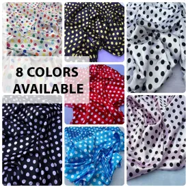 1/2 Inch Polka Dot Satin/ Fabric By The Roll / 20 Yards / Wholesale Fabric