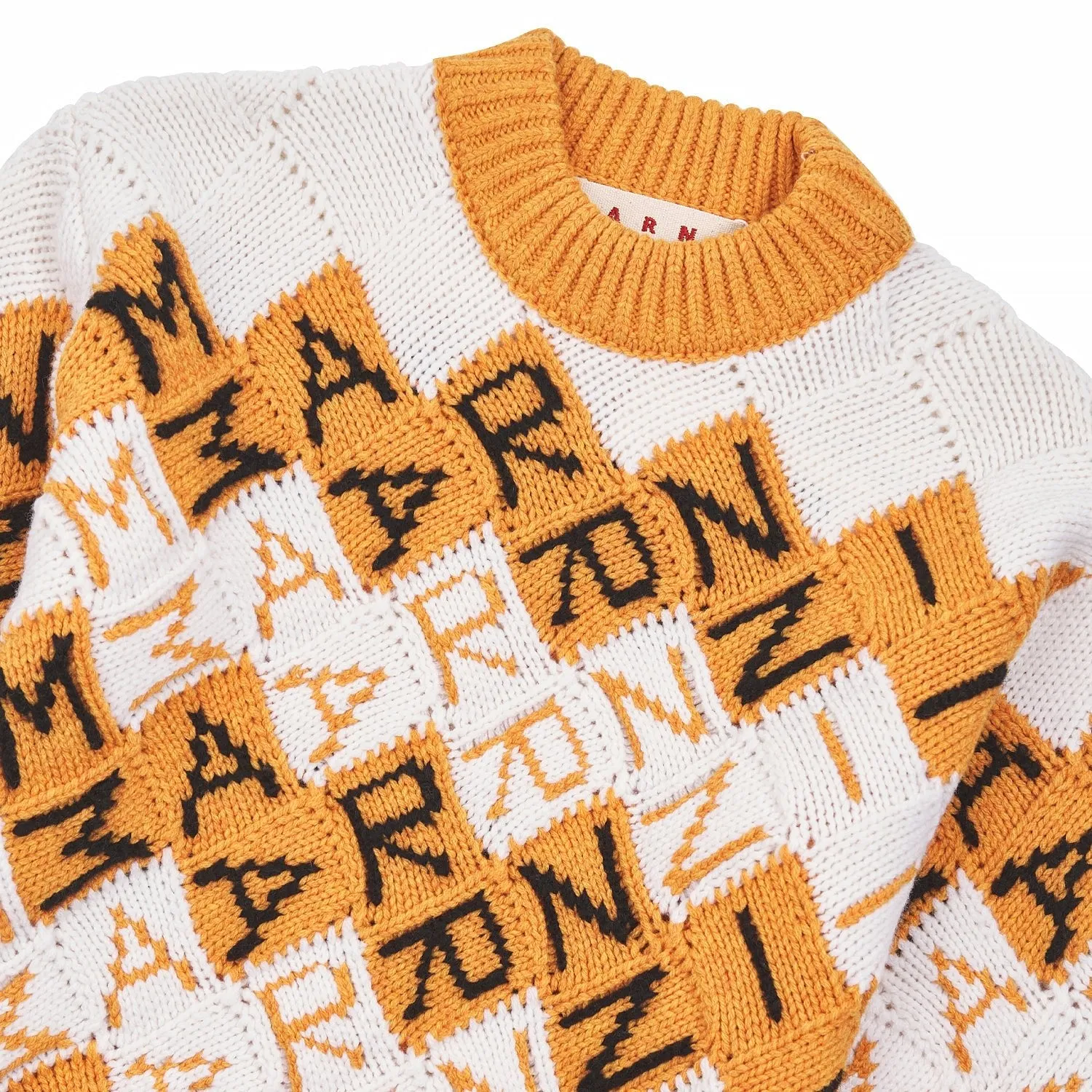 3D Blocks Logo Sweater | Light Orange