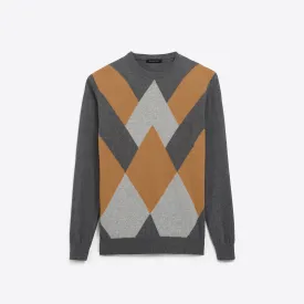 Argyle Crew Neck Sweater