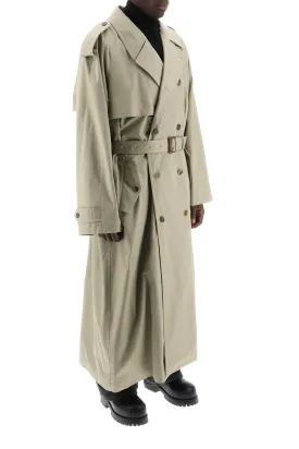 Balenciaga lond double-breasted trench coat