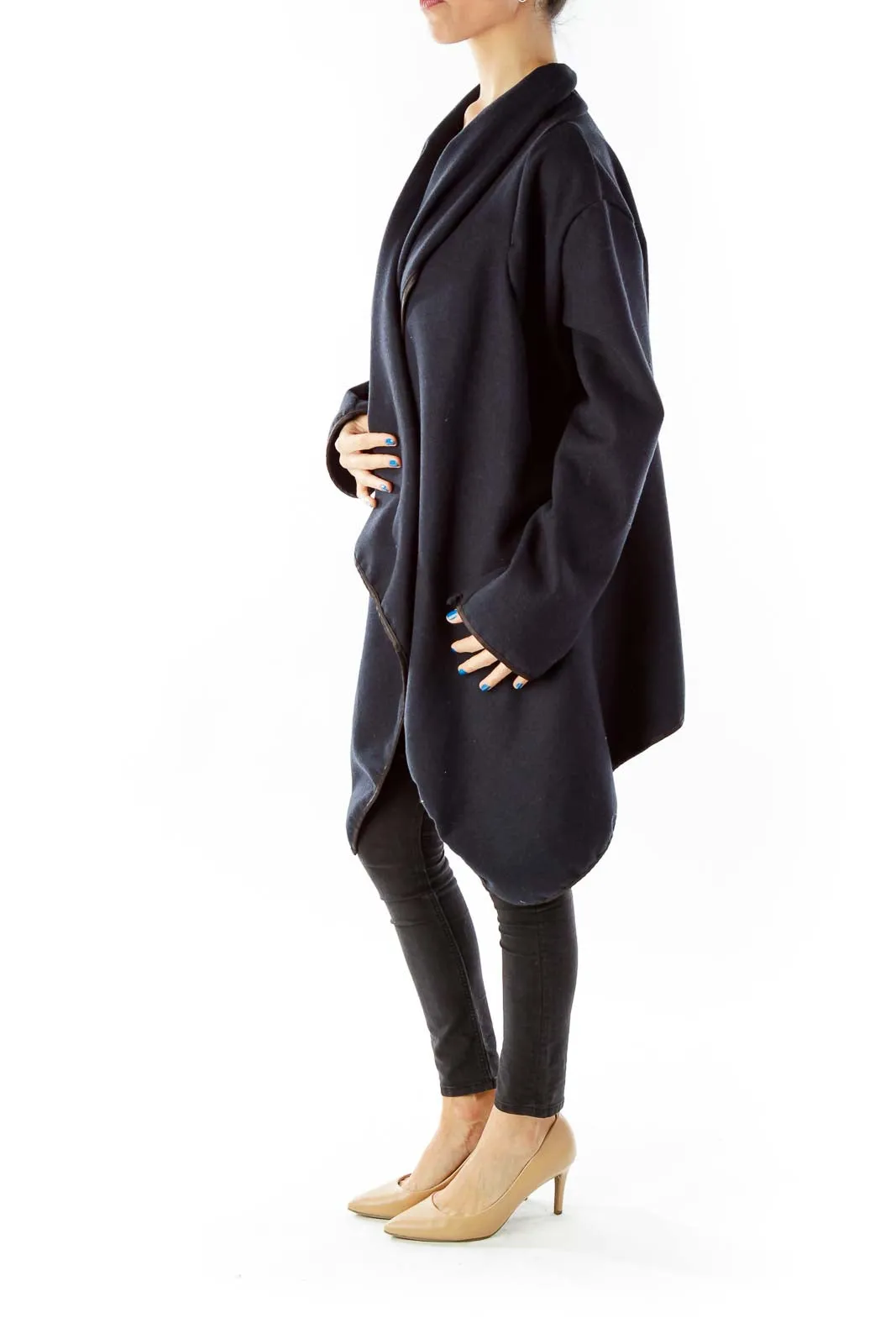 Black Open Front Jacket