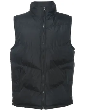 Black Puffer Vest - L