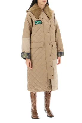 burghley quilted trench coat