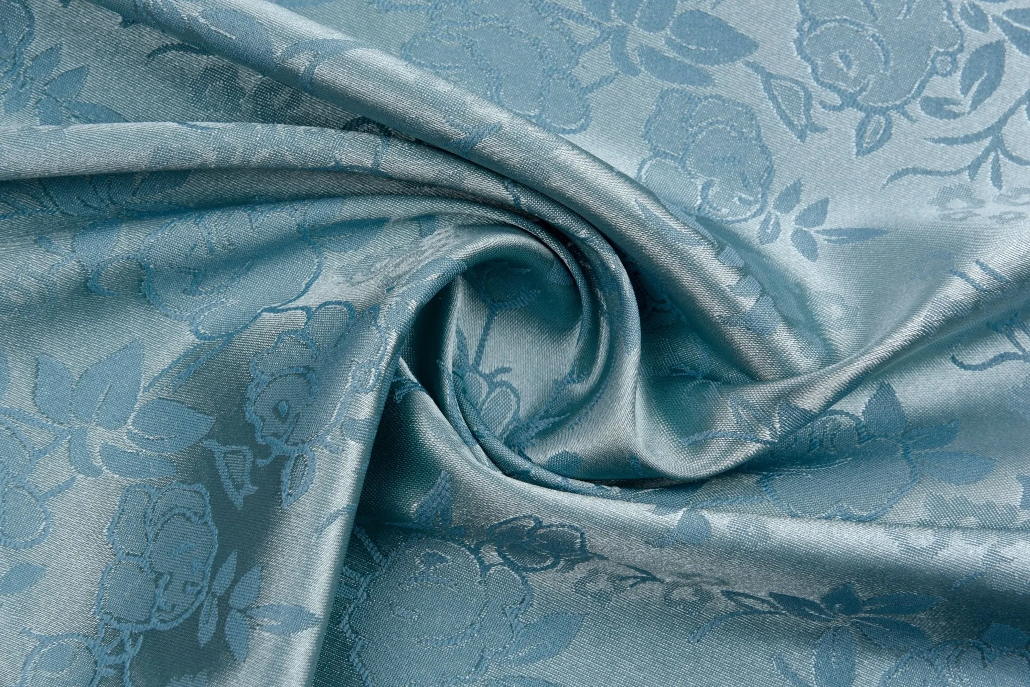 Charmeuse Stretch Satin Rose Jacquard, Soft Stretch Satin Fabric-31109