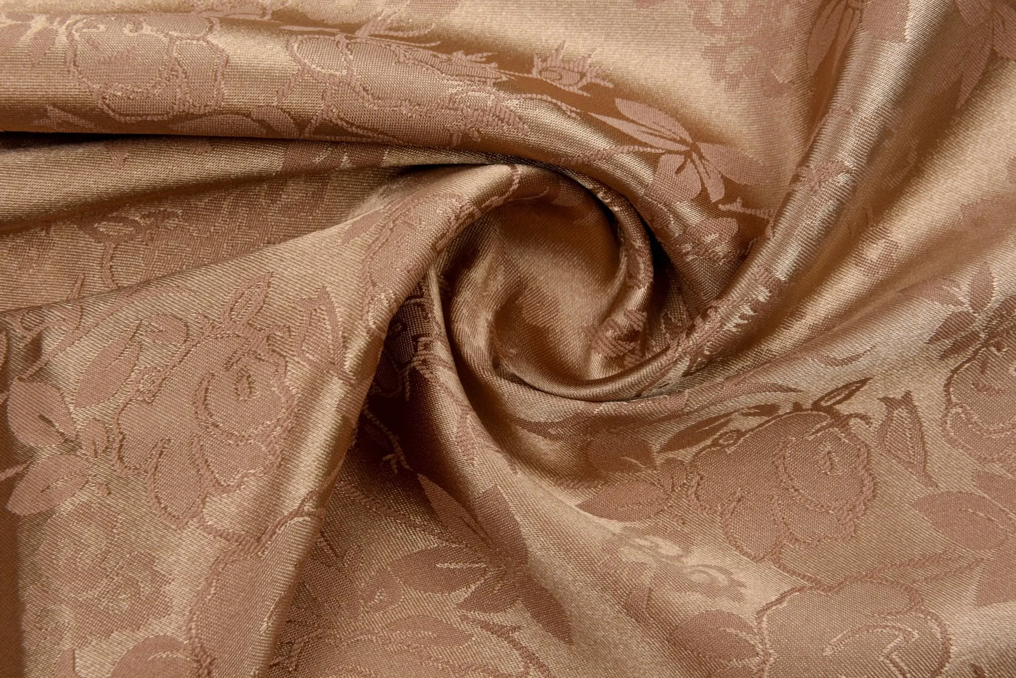 Charmeuse Stretch Satin Rose Jacquard, Soft Stretch Satin Fabric-31109