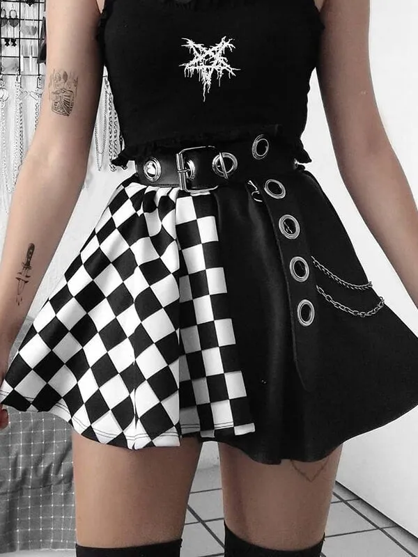 Chessboard alternative skirt