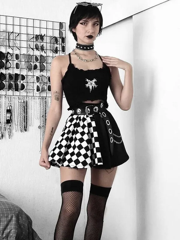 Chessboard alternative skirt