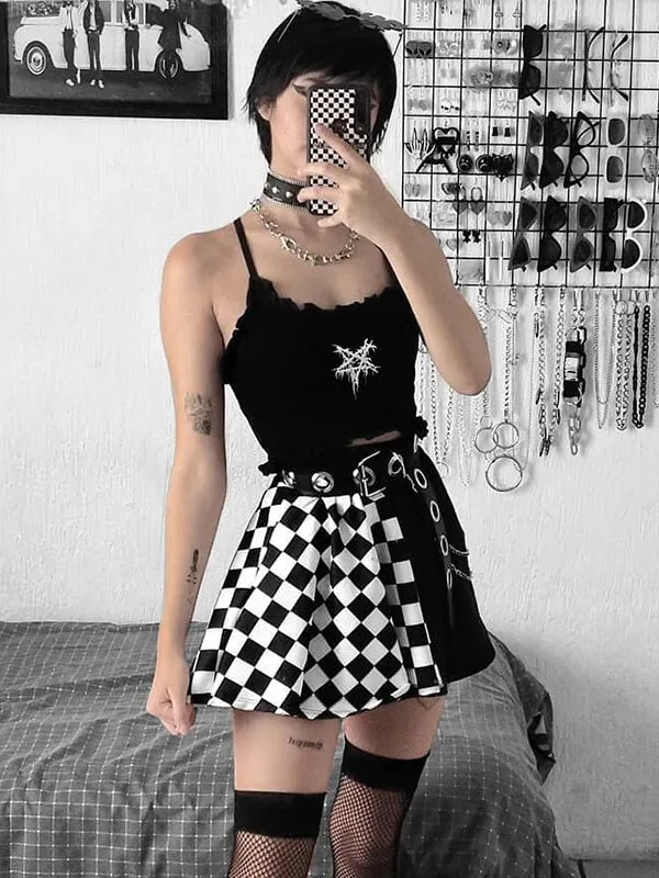 Chessboard alternative skirt