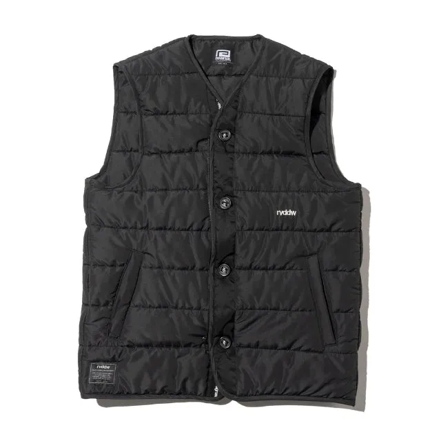 Collarless Puffer Vest