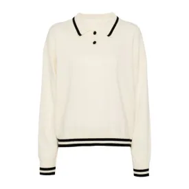 Custom Wool Blend Knit Polo Sweater - Women's OEM/ODM