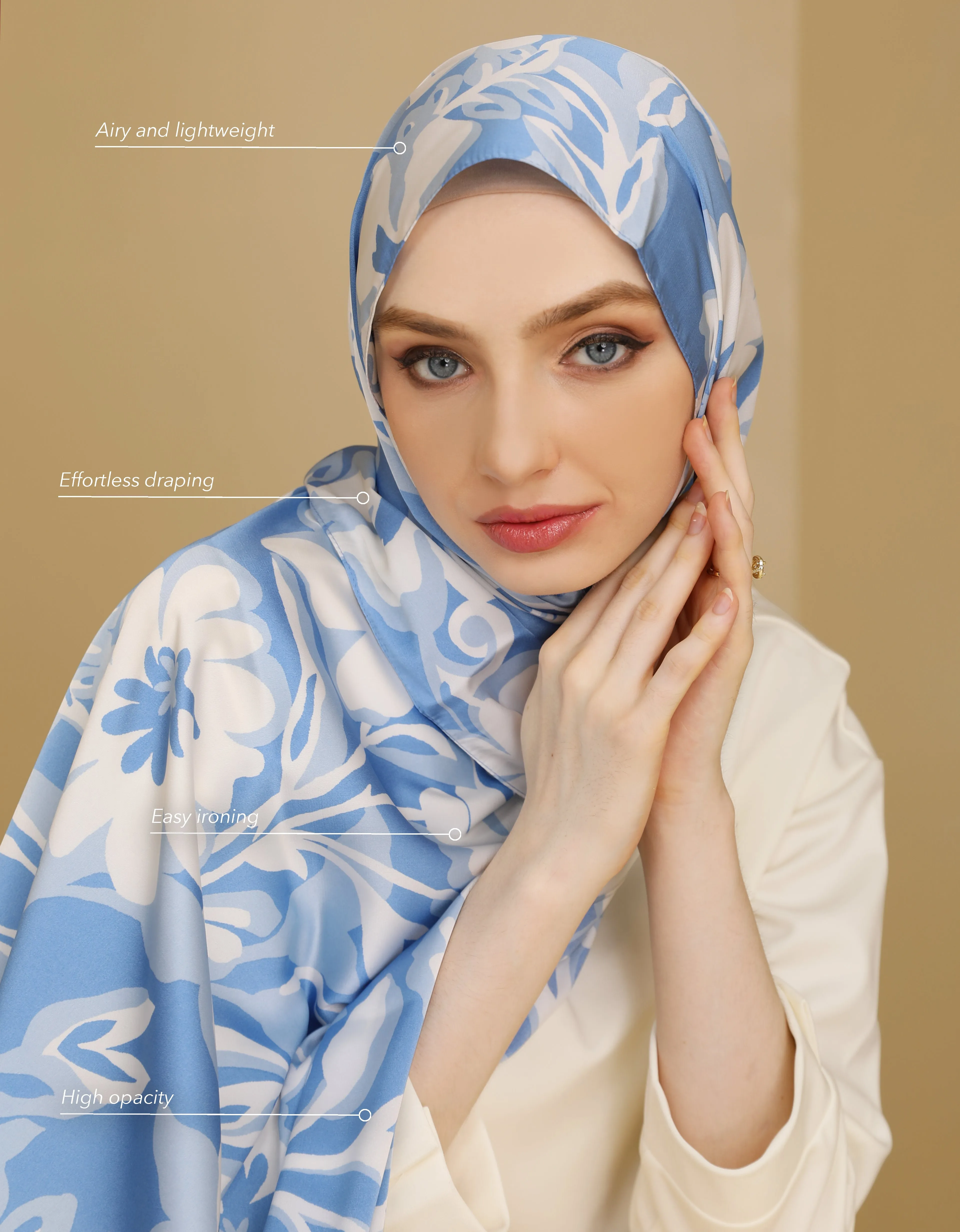 DELSY SHAWL (SKY BLUE)