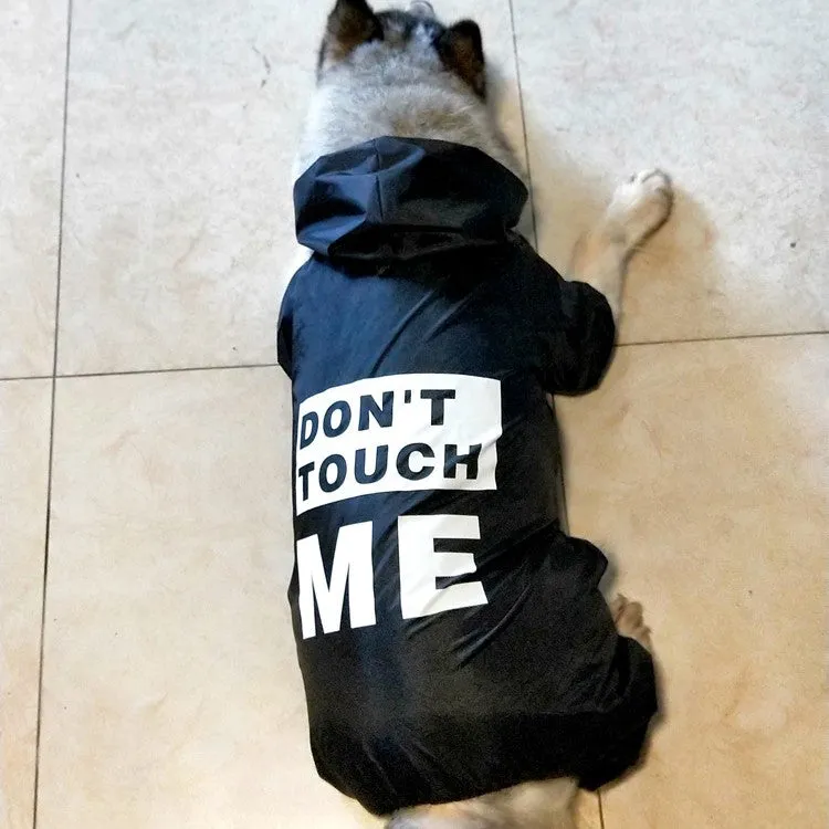 Don't Touch Me Dog Human Matching Raincoat