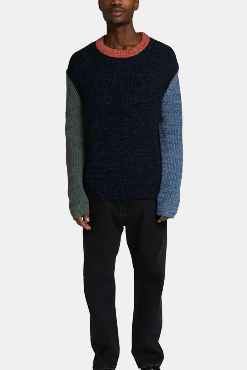 Edwin Alaric Crew Neck Sweater (Navy)