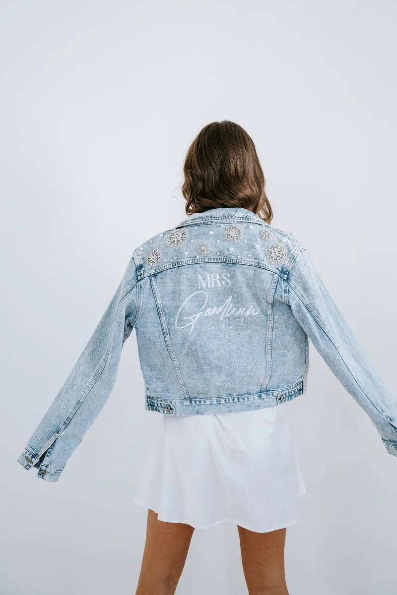 Embellished Bride Denim Jacket