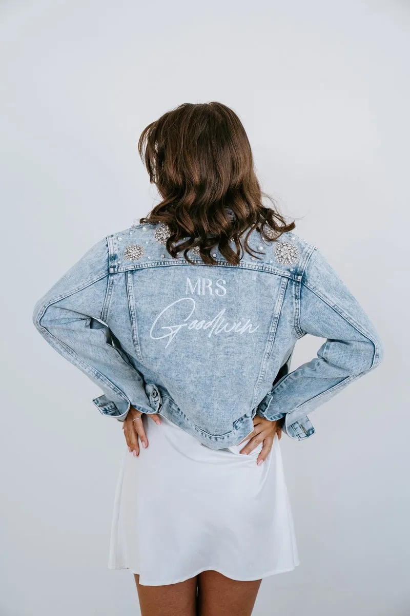 Embellished Bride Denim Jacket