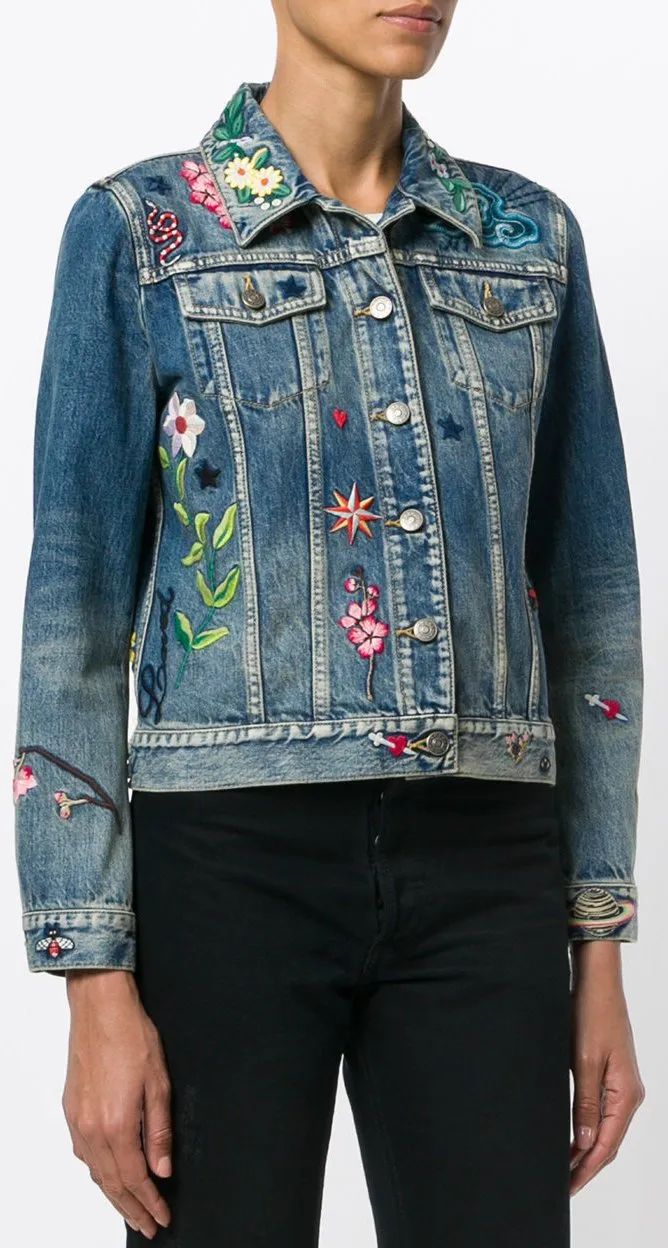 Embroidered Denim Jacket