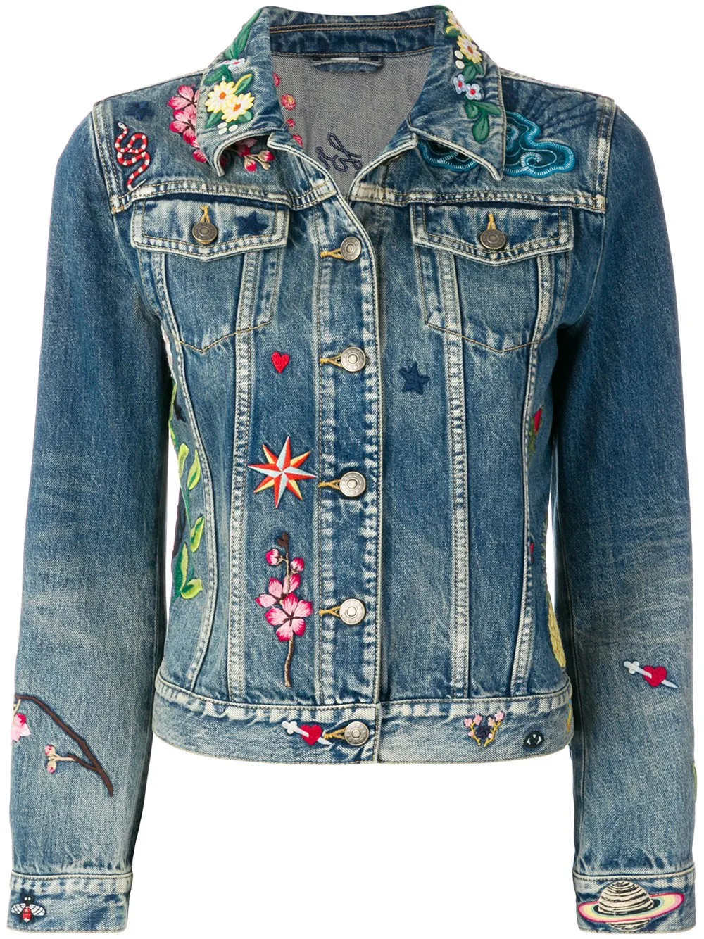 Embroidered Denim Jacket