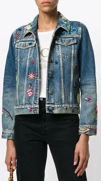 Embroidered Denim Jacket