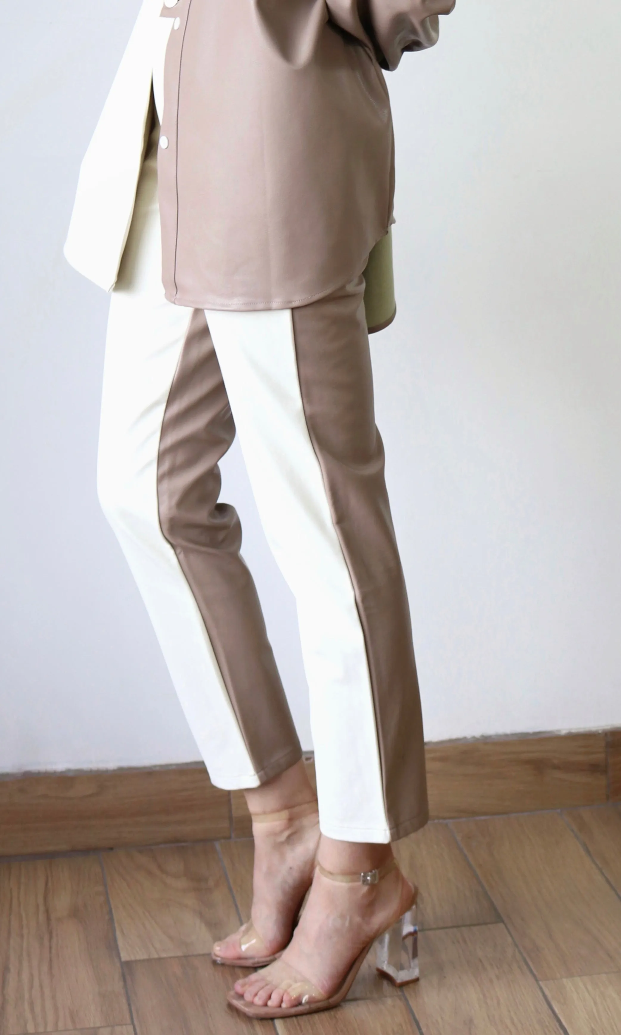 Faux Leather Ankle Pants