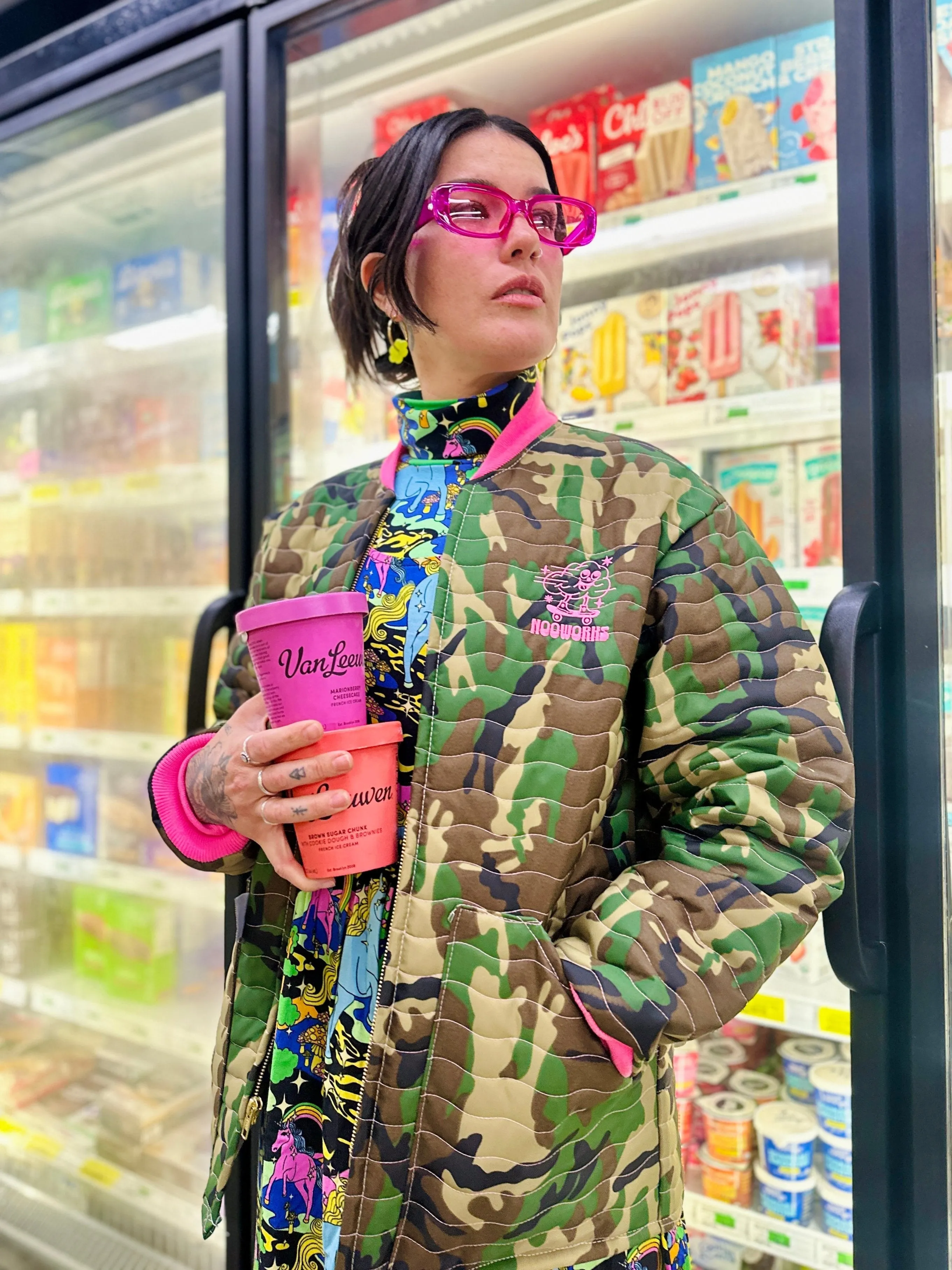 Freezer Jacket Camo/Pink