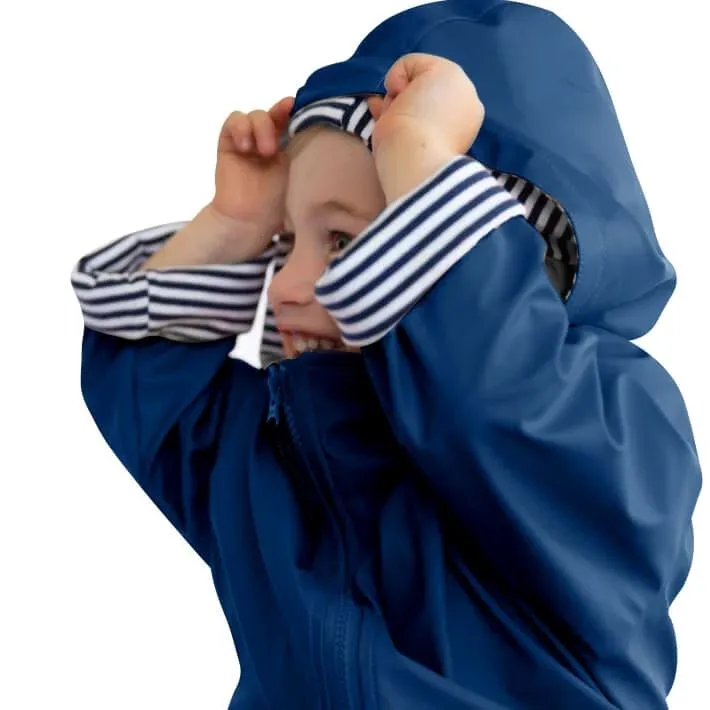 French Soda Kids Raincoat - Navy