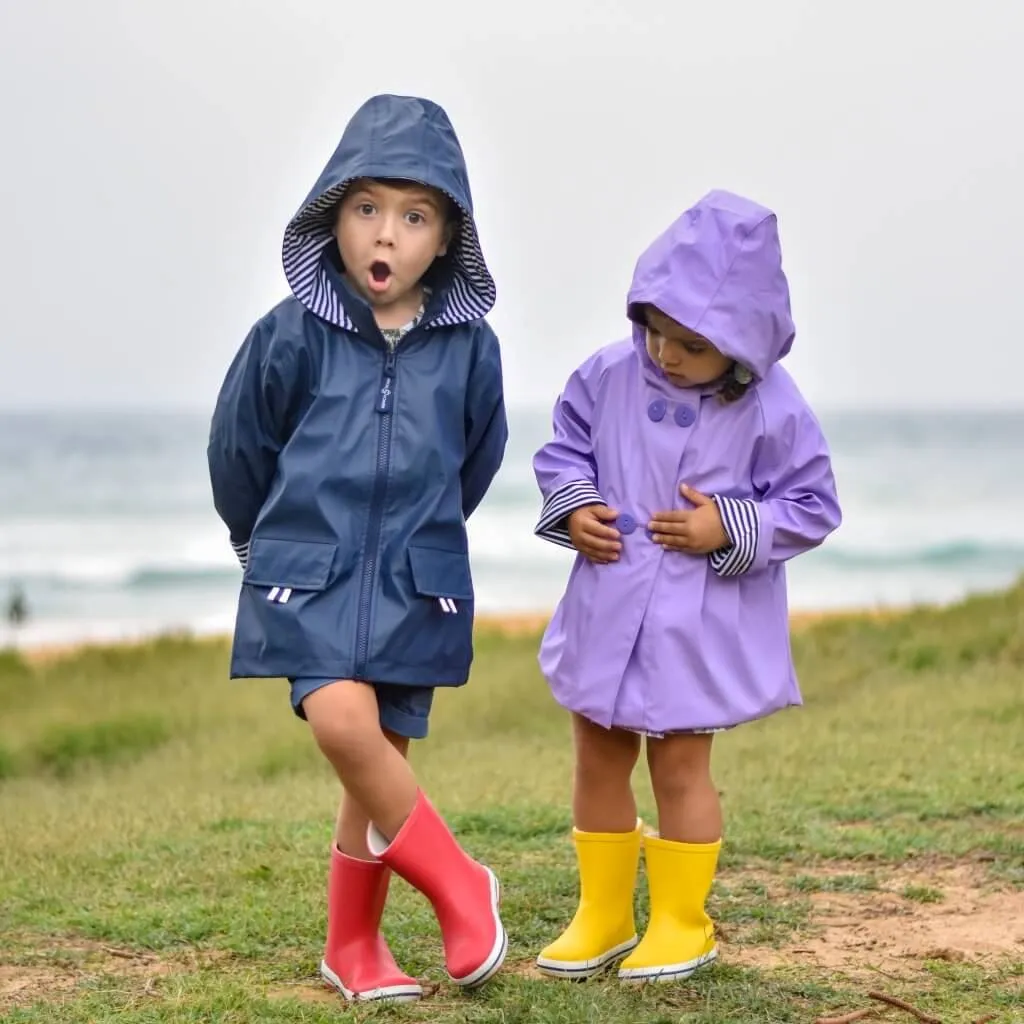 French Soda Kids Raincoat - Navy