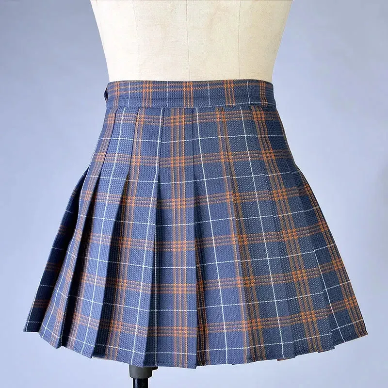 Funki Buys | Skirts | Women's Harajuku Preppy Plaid Mini Skirts