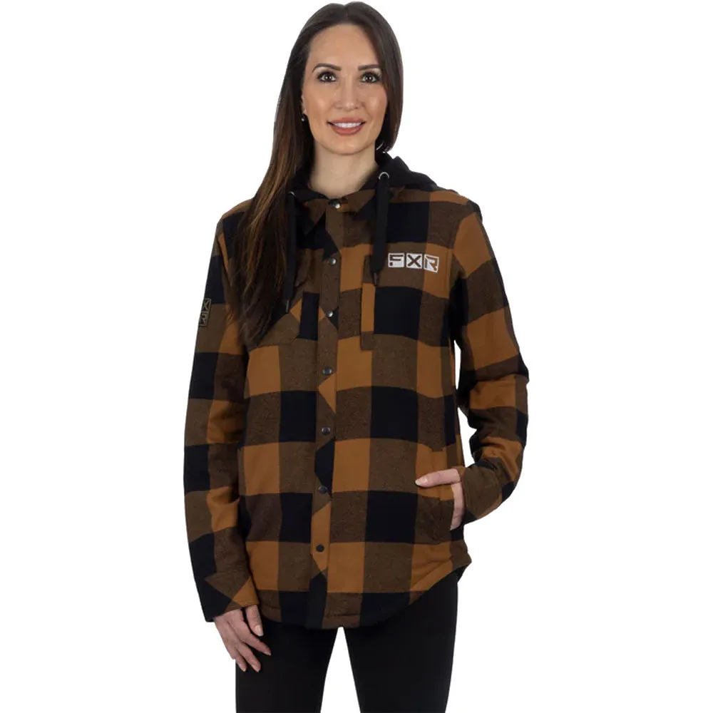 FXR Timber Insulated Flannel Jacket Copper/Black Brown