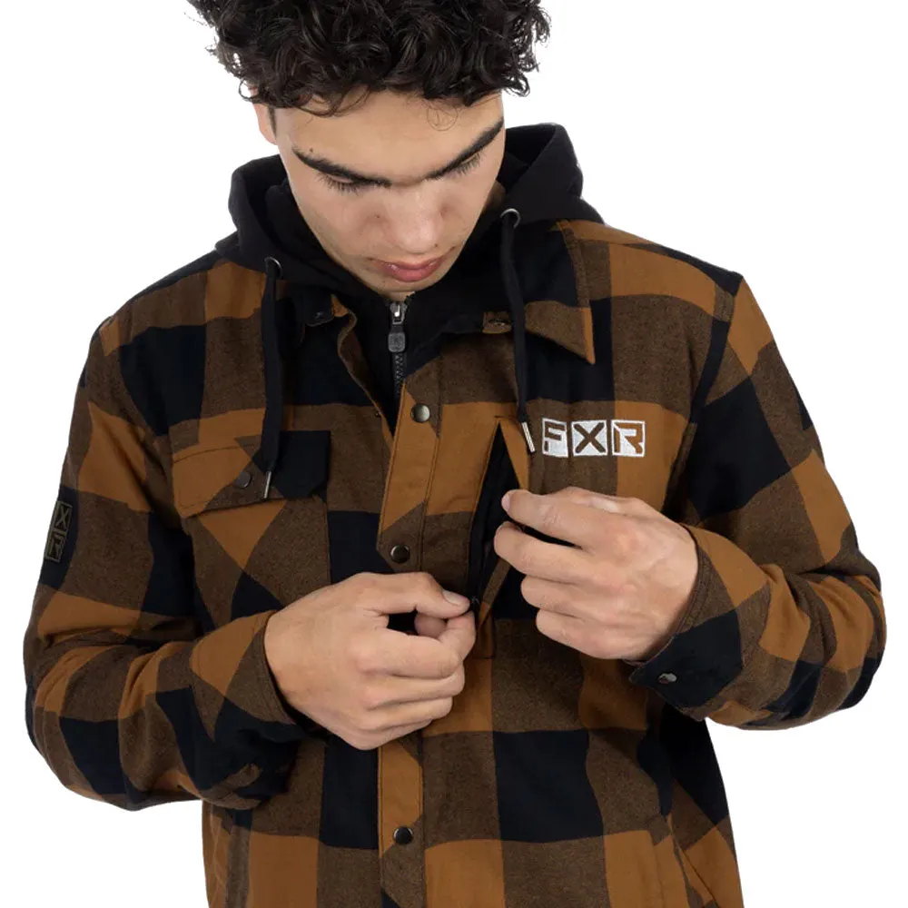 FXR Timber Insulated Flannel Jacket Copper/Black Brown