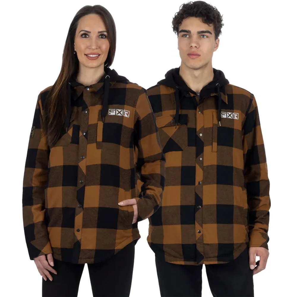 FXR Timber Insulated Flannel Jacket Copper/Black Brown