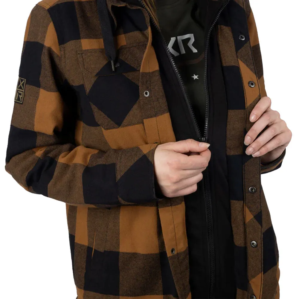 FXR Timber Insulated Flannel Jacket Copper/Black Brown