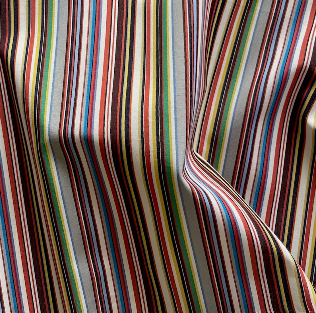 High-End Carnival Stripes Shirting (Made in Italy)