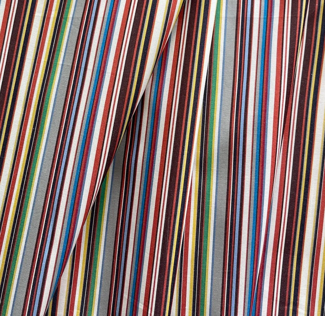 High-End Carnival Stripes Shirting (Made in Italy)