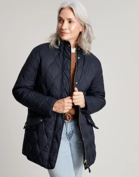 Joules | Rosedale Mid Length Quilted Coat | Women's