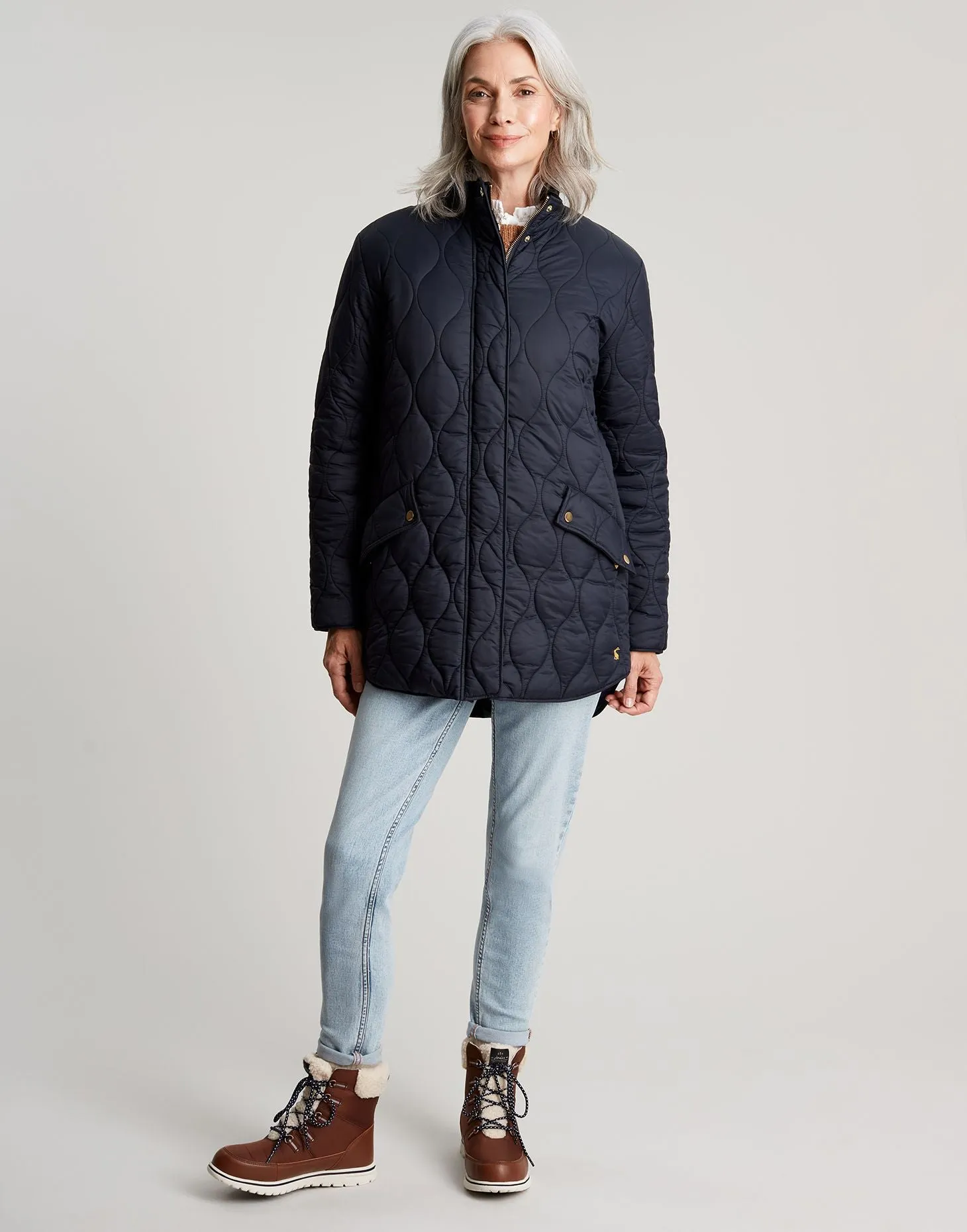 Joules | Rosedale Mid Length Quilted Coat | Women's