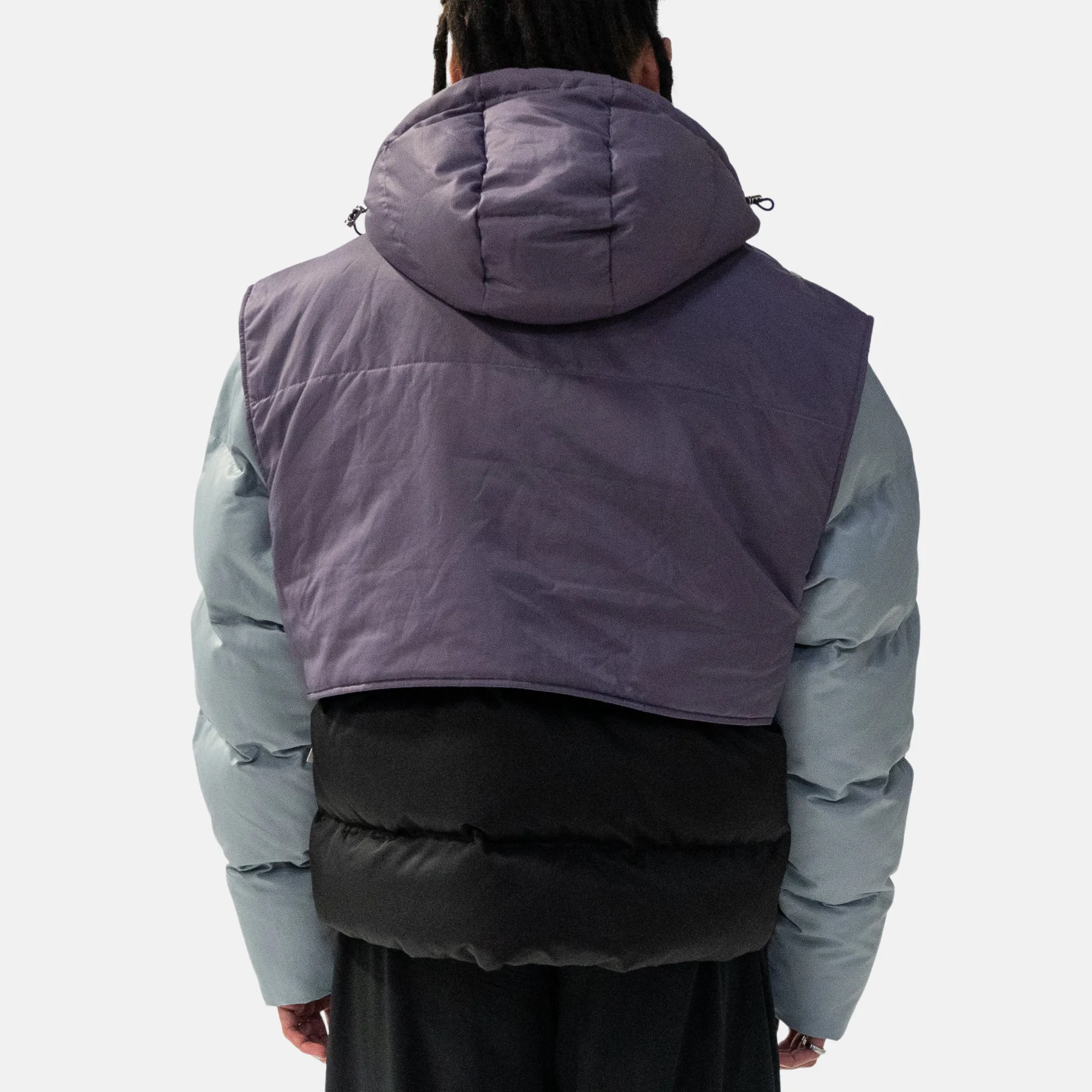 Lifted Anchors Daphne Layered Utility Midnight Puffer Coat