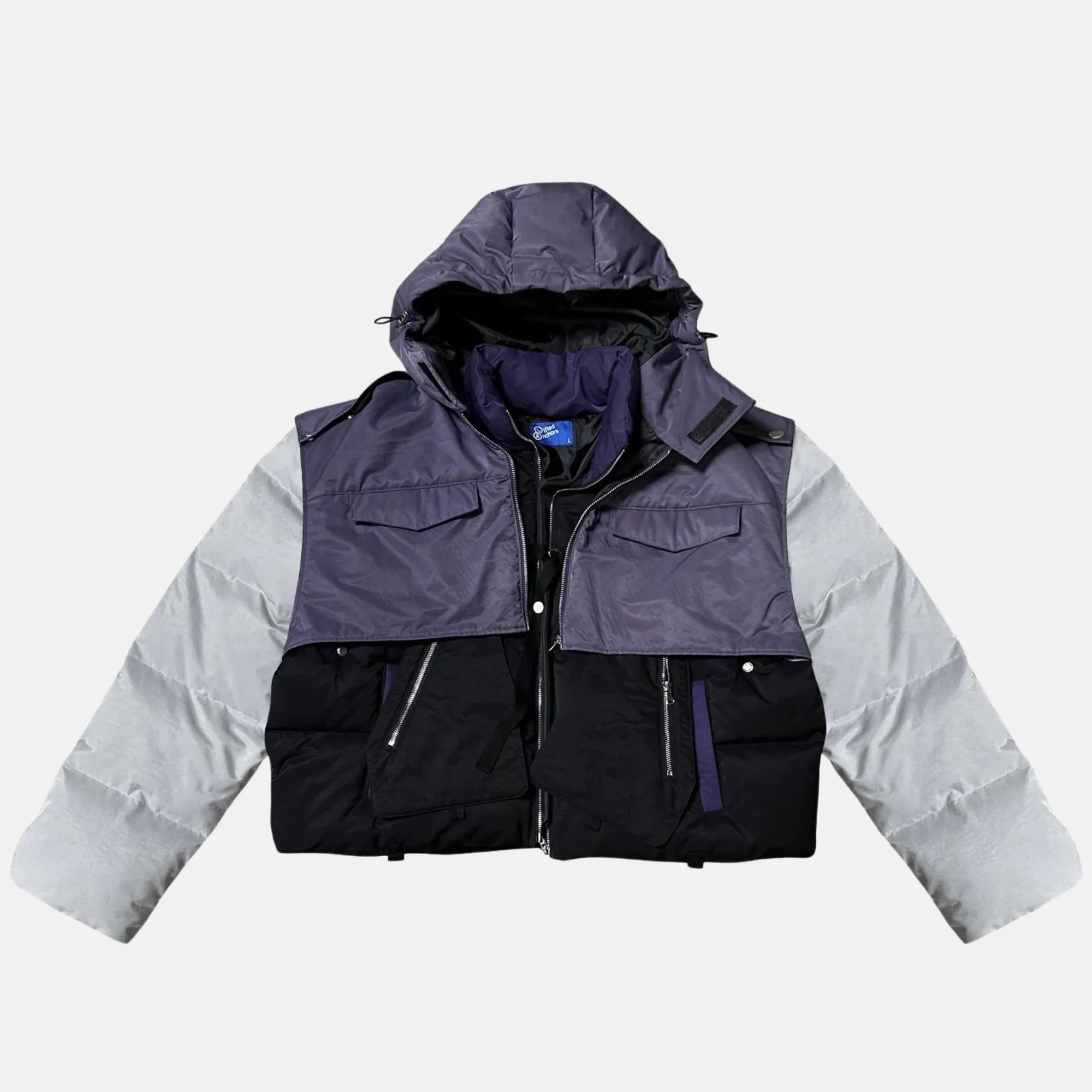 Lifted Anchors Daphne Layered Utility Midnight Puffer Coat