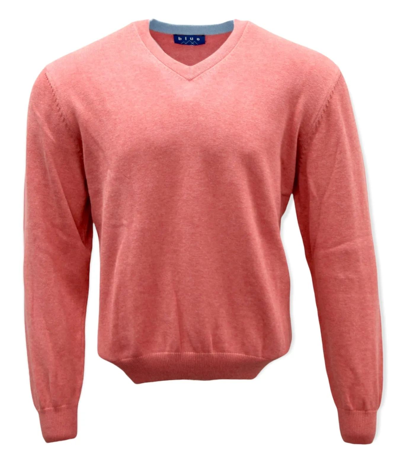 Men's 100% Pima Cotton V-Neck Sweater