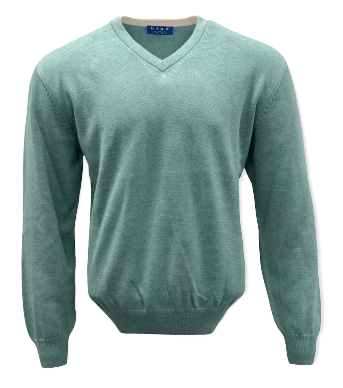 Men's 100% Pima Cotton V-Neck Sweater