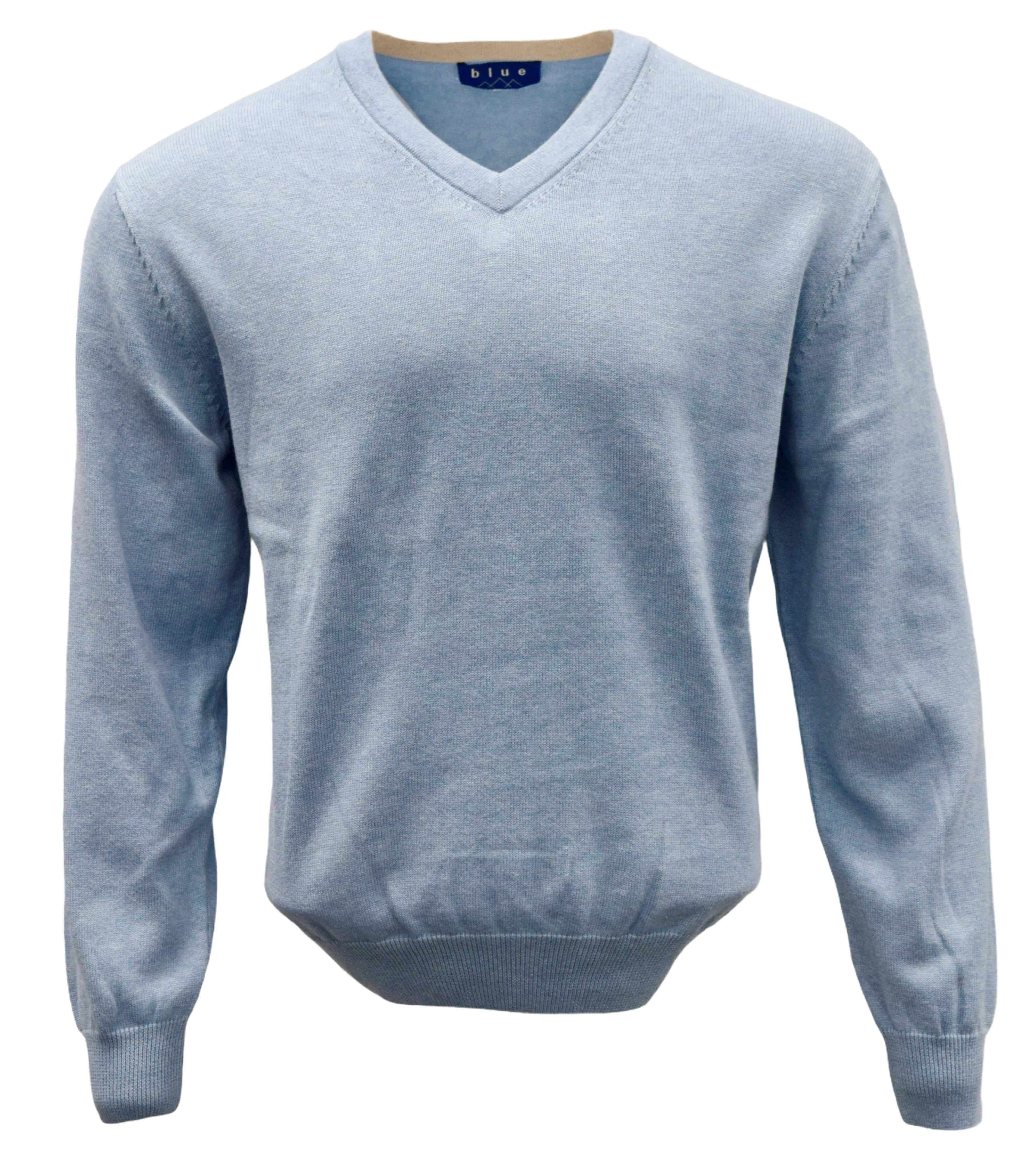 Men's 100% Pima Cotton V-Neck Sweater