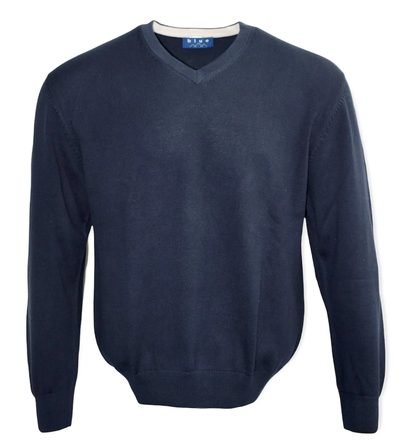 Men's 100% Pima Cotton V-Neck Sweater