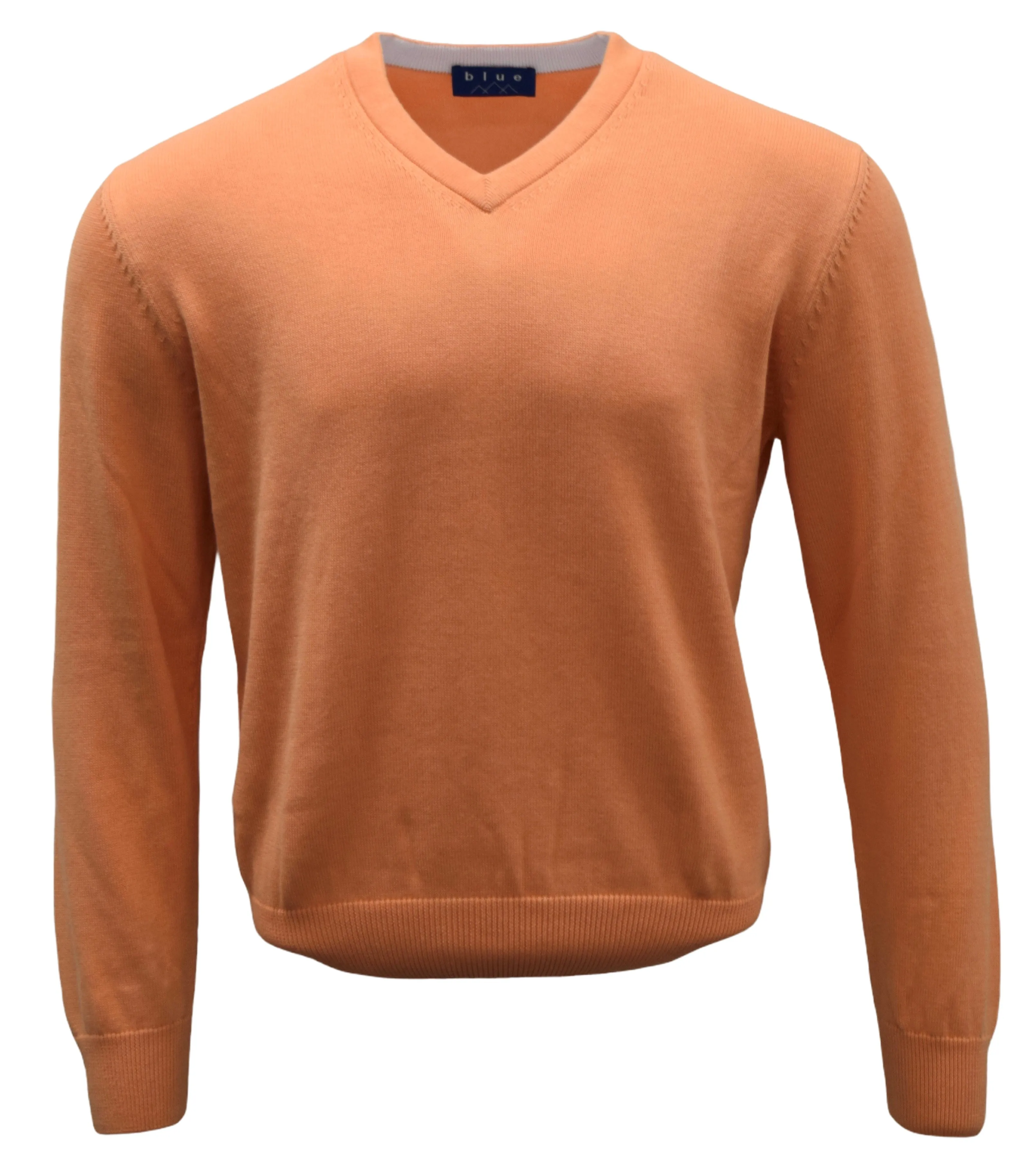 Men's 100% Pima Cotton V-Neck Sweater