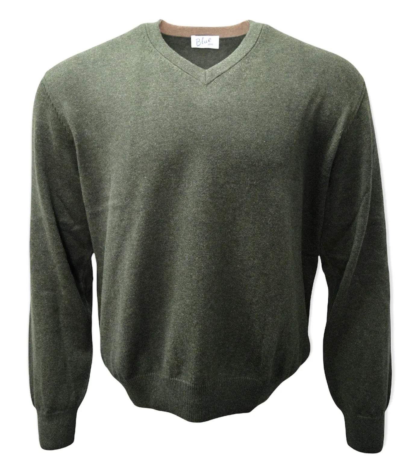 Men's 100% Pima Cotton V-Neck Sweater