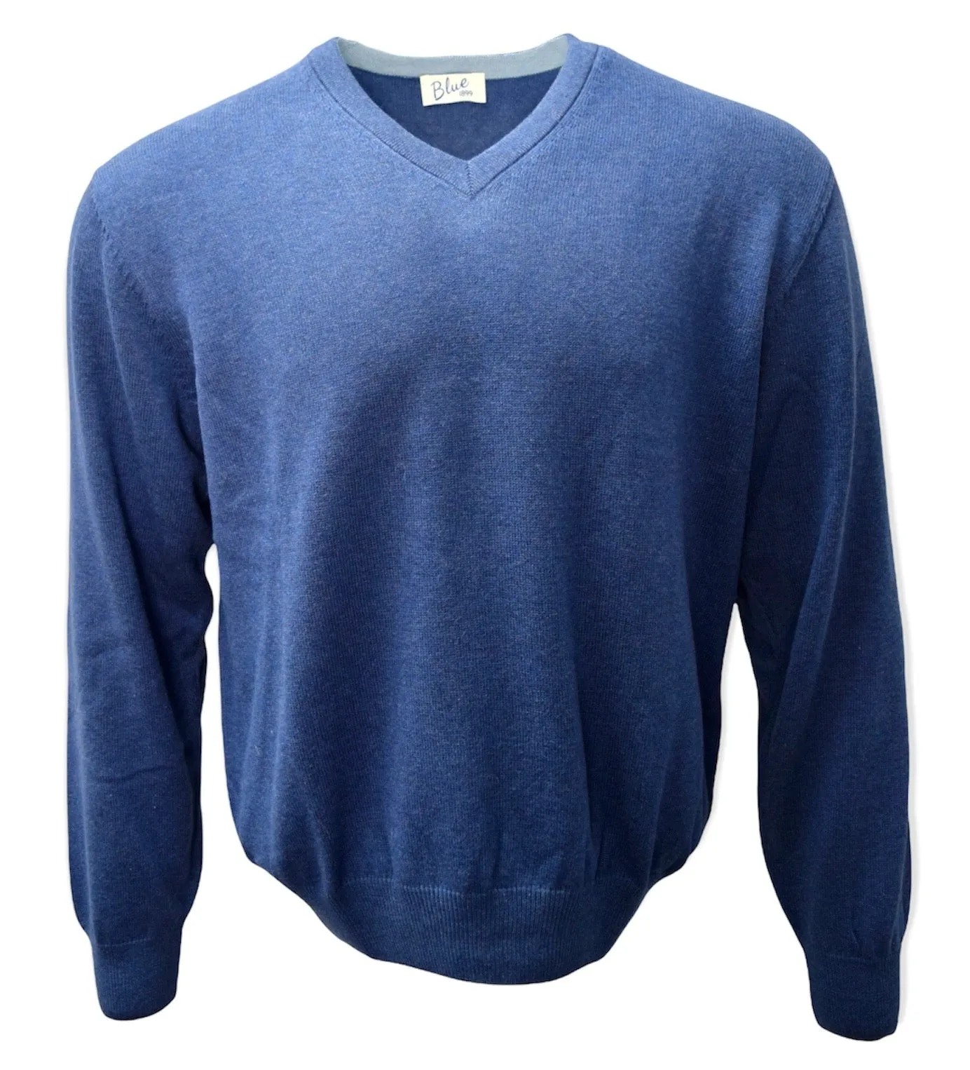 Men's 100% Pima Cotton V-Neck Sweater