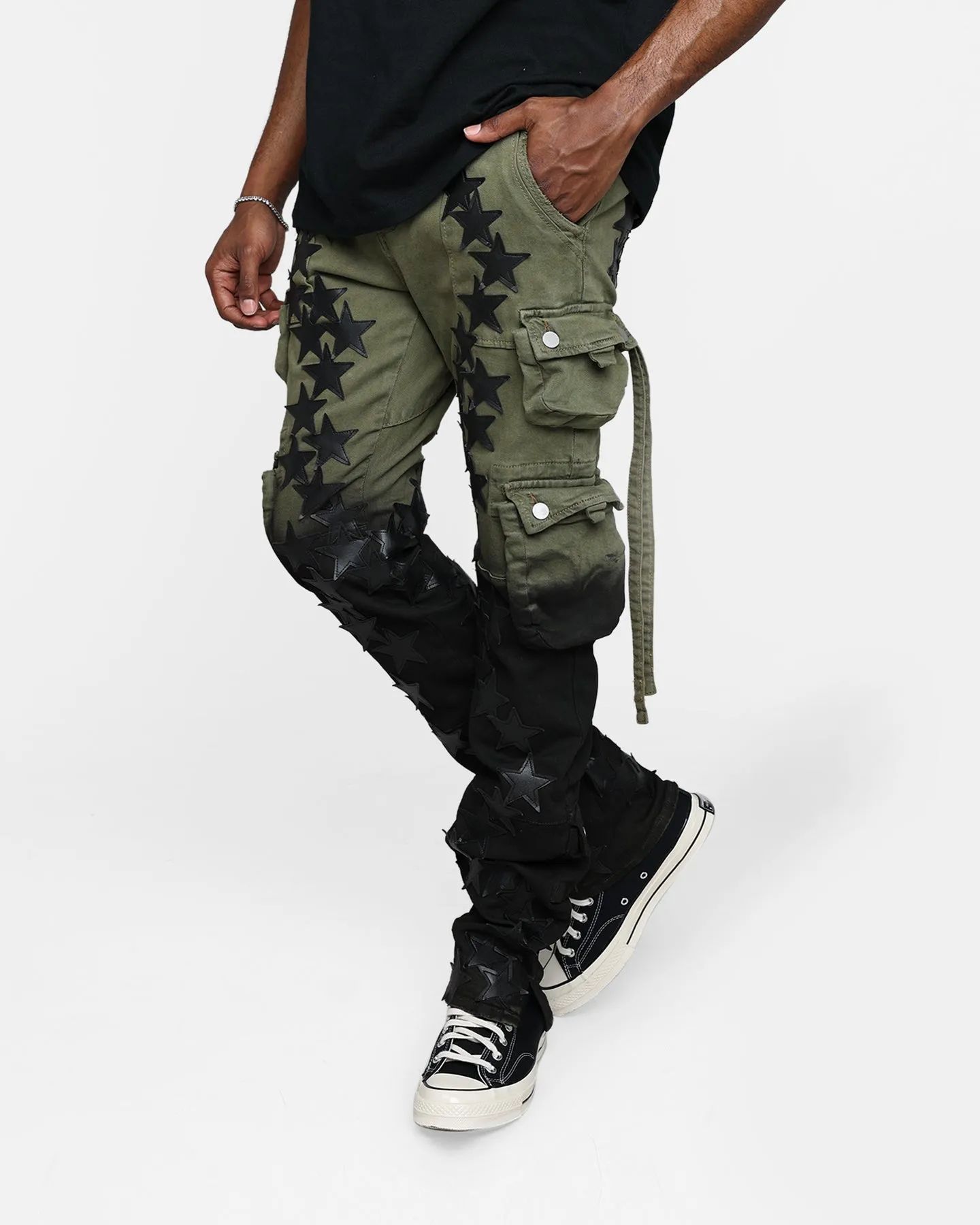 MNML D474 Cargo Straight Denim Pants Multi