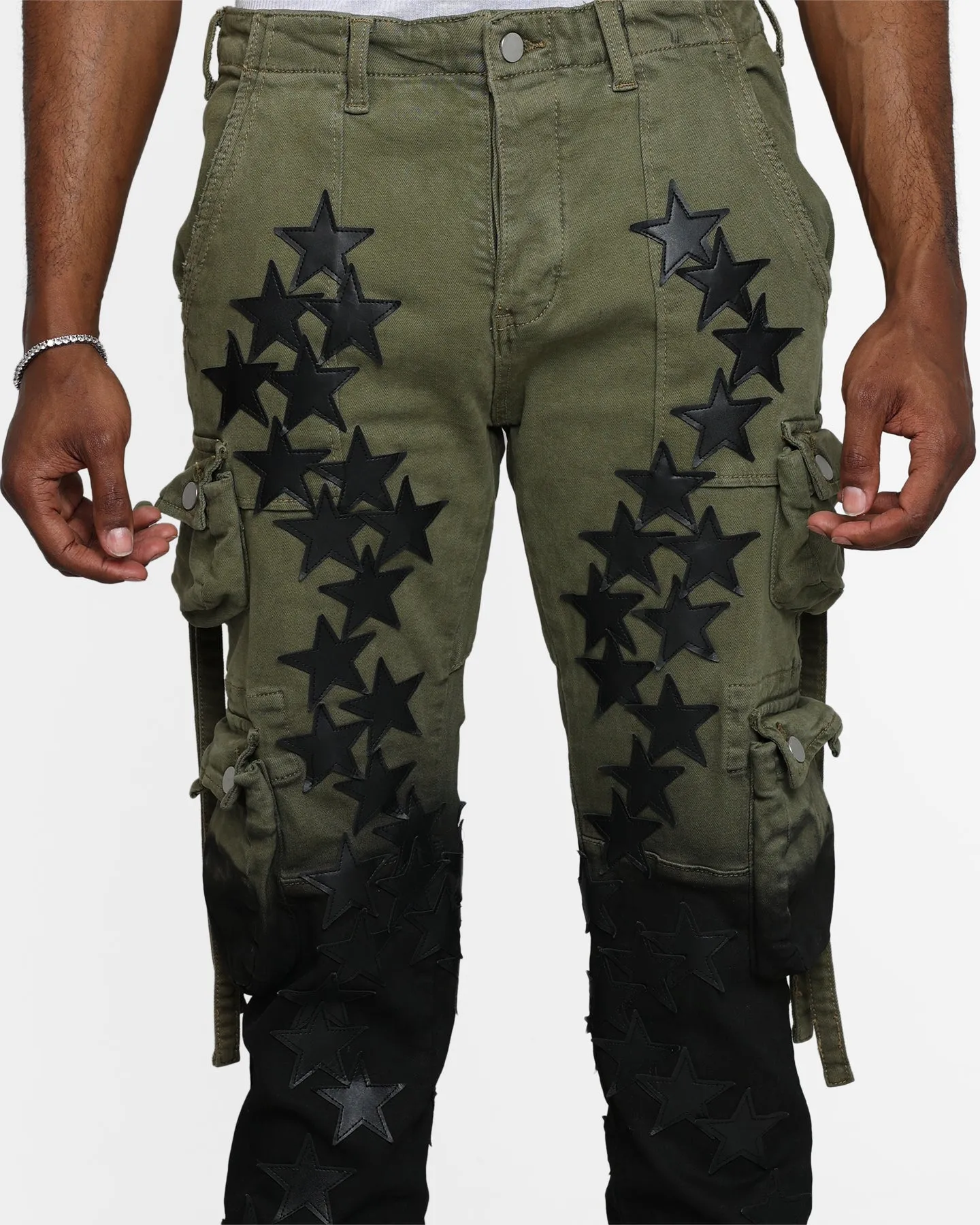 MNML D474 Cargo Straight Denim Pants Multi