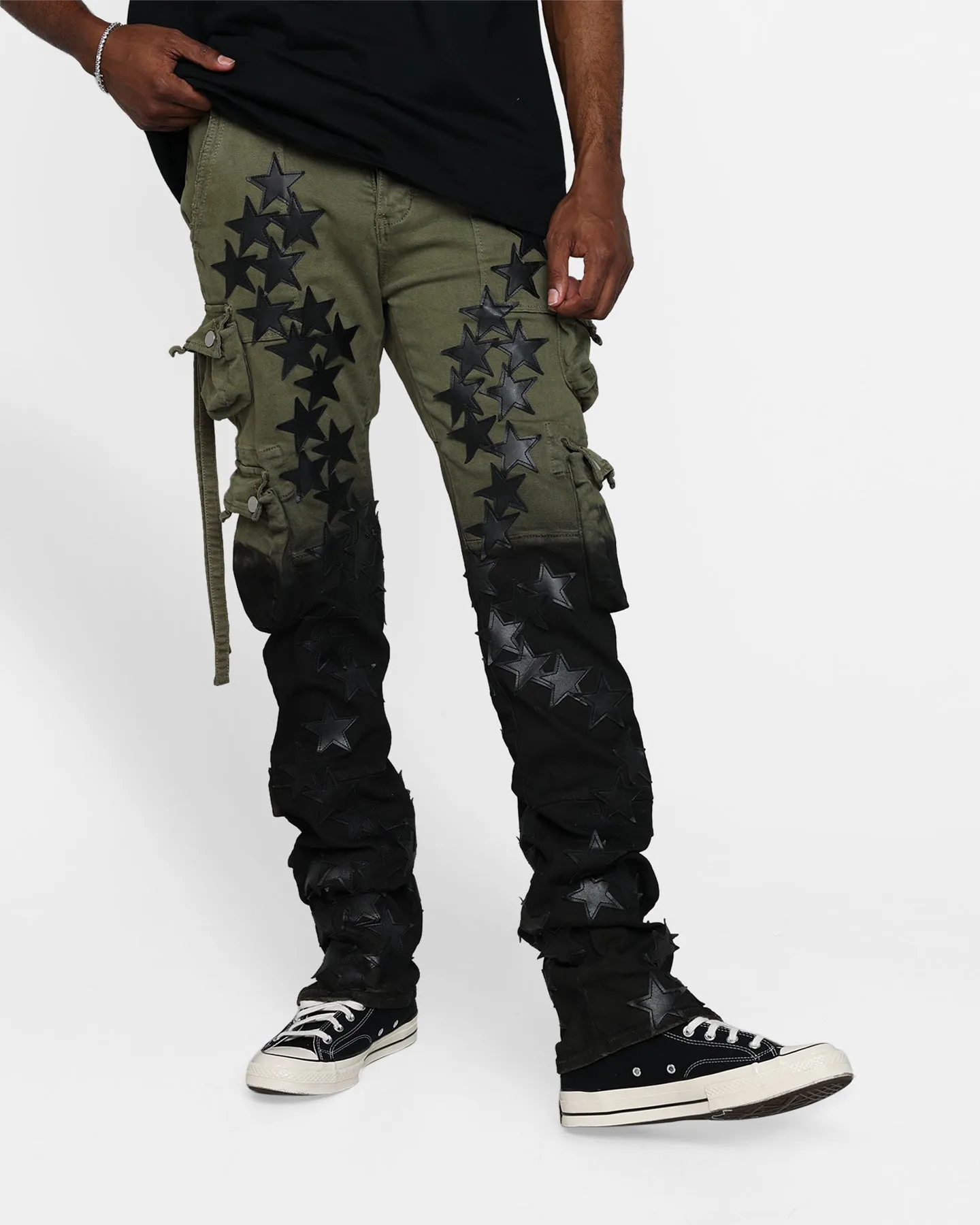 MNML D474 Cargo Straight Denim Pants Multi