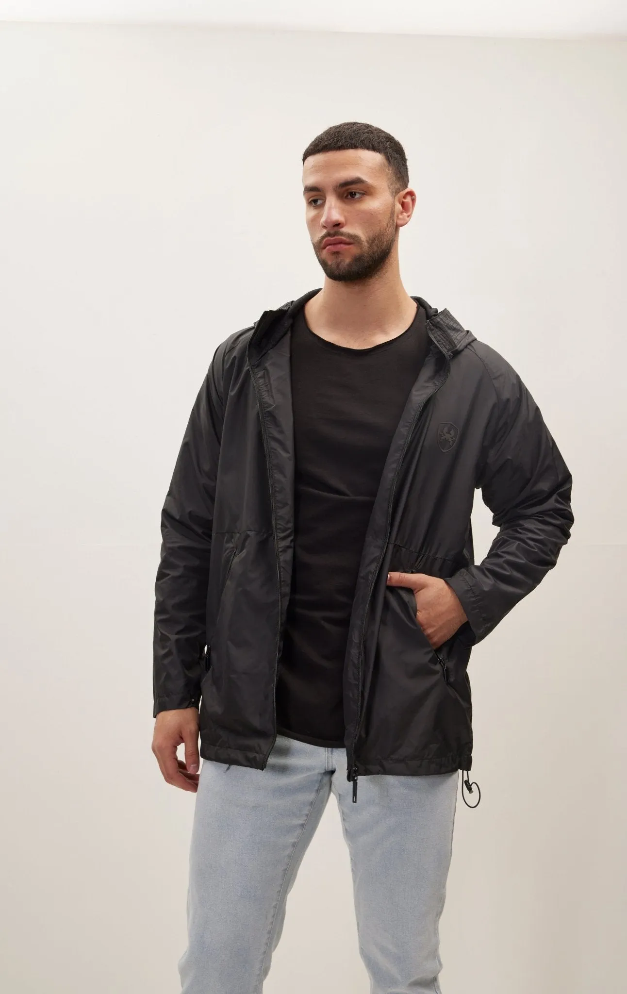 Modern Rain Coat - Black