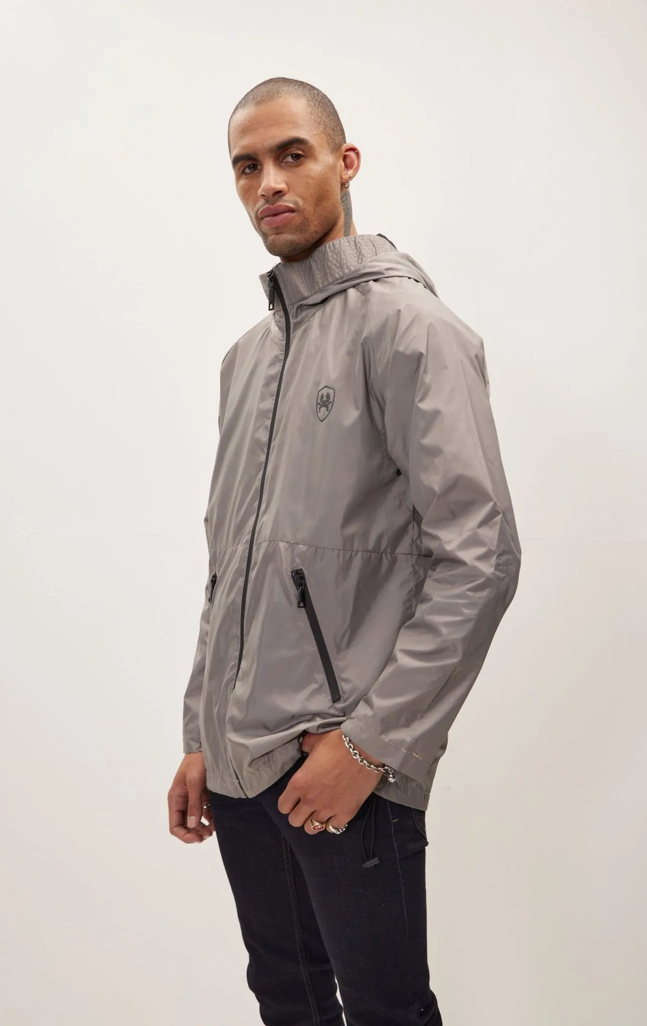 Modern Rain Coat - Grey