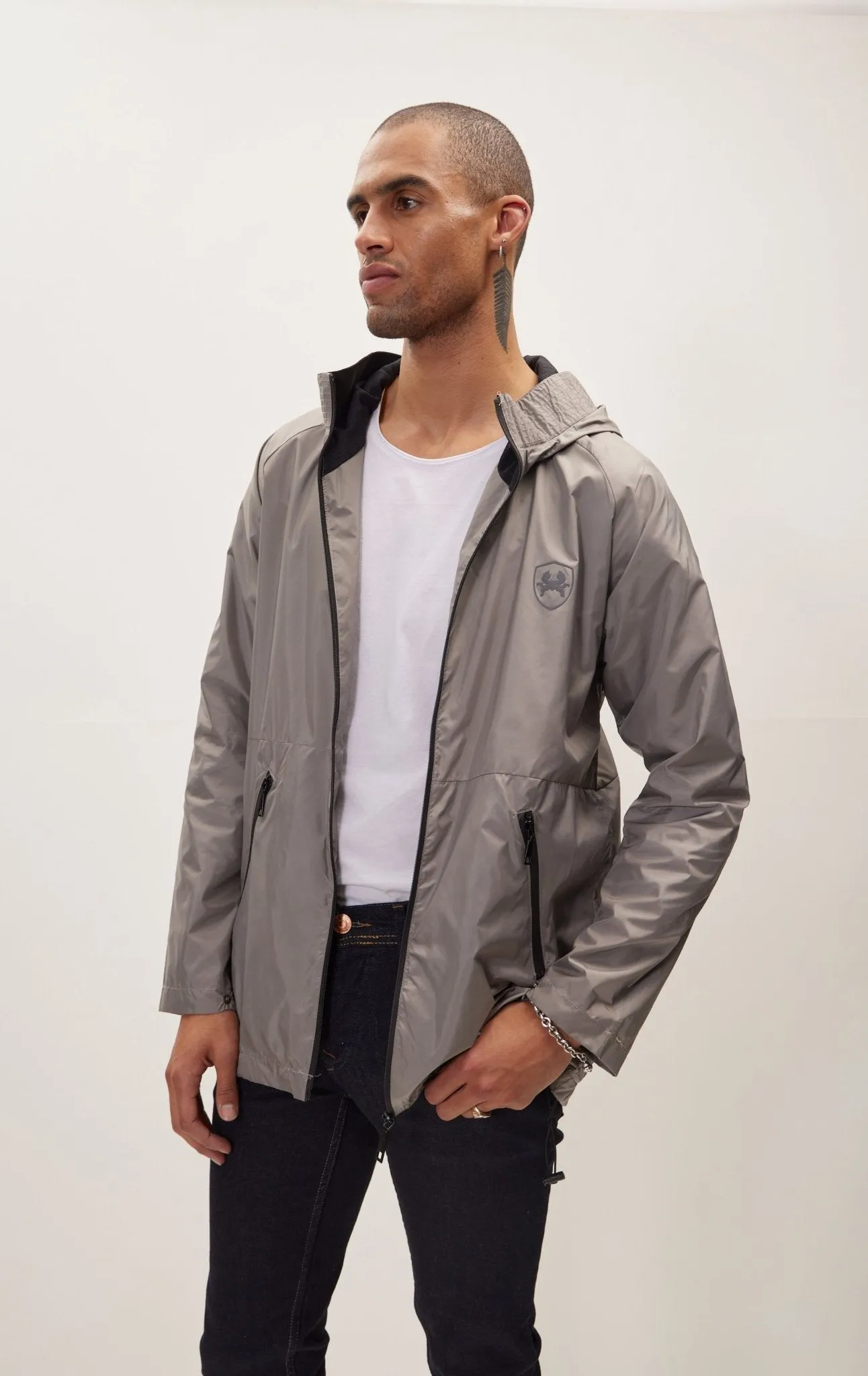 Modern Rain Coat - Grey